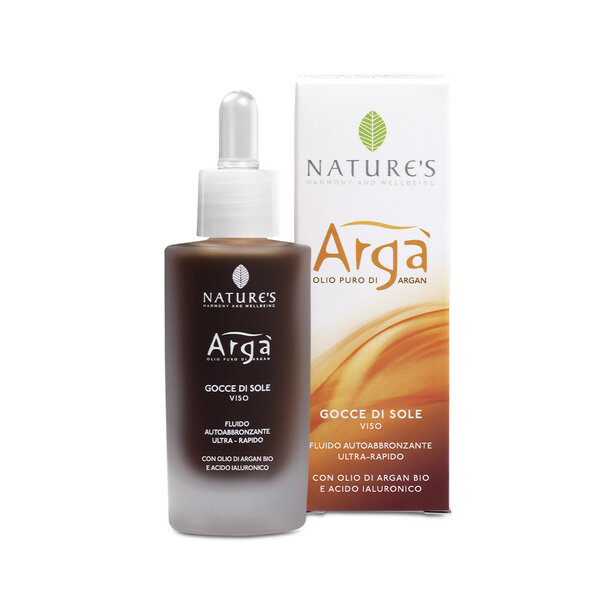 Nature's Argà Gocce di Sole Viso Fluido Autoabbronzante 30 ml