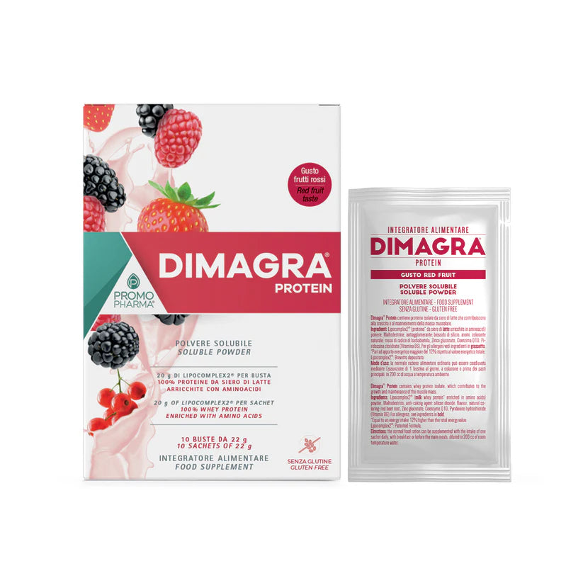 Dimagra® Protein Gusto Red Fruit 10 buste