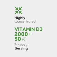 Lade das Bild in den Galerie-Viewer, PROZIS Vitamin D3 2000 IU 120 softgels
