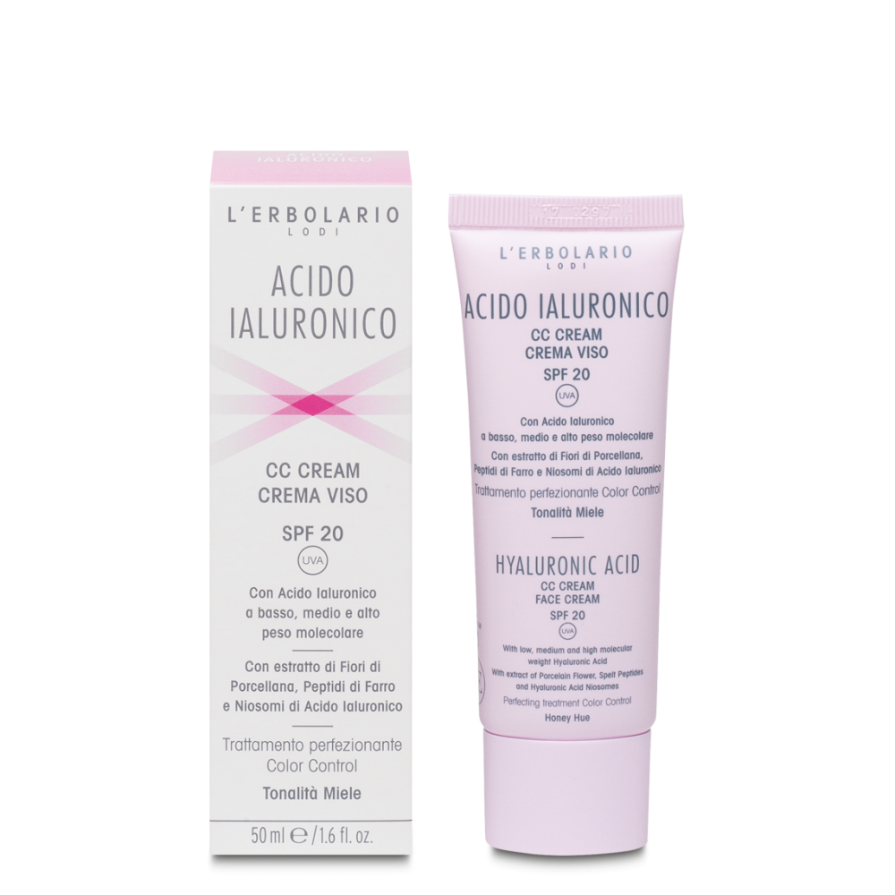 L'Erbolario Acido Ialuronico CC Cream SPF 20 Tonalità Miele 50 ml